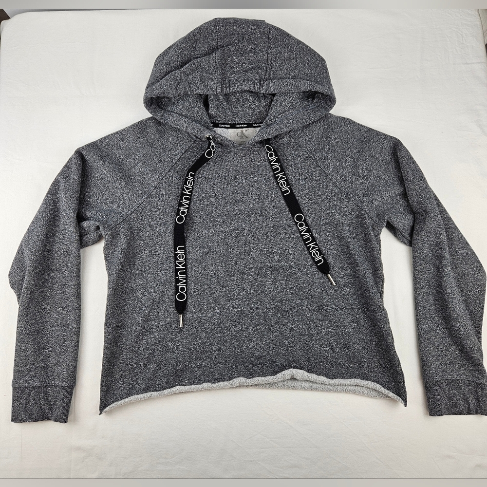 Calvin Klein Womens Small Gray Hood Sweatshirt